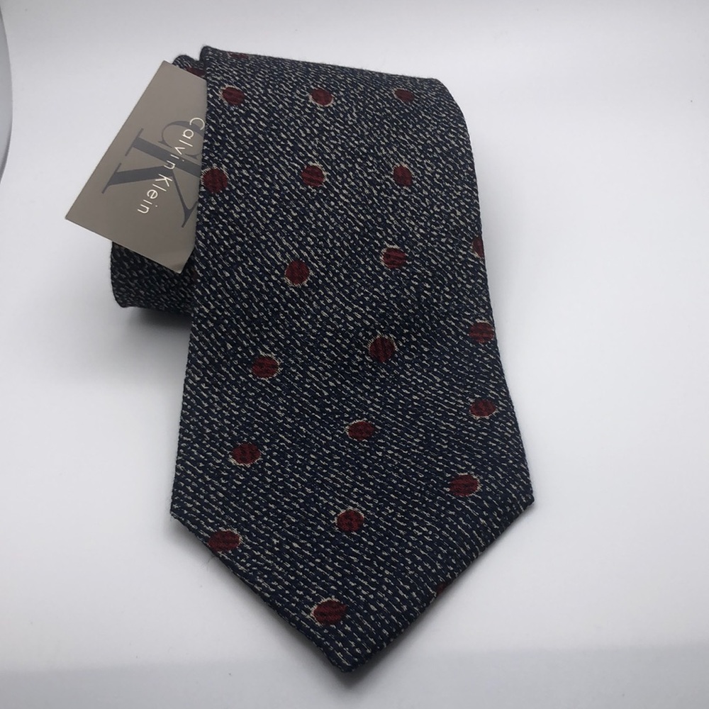 VTG Calvin Klein 100% silk elegant Tie Made in USA